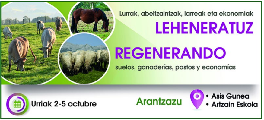 Jornadas sobre Pastoreo Regenerativo del 2 al 5 de octubre